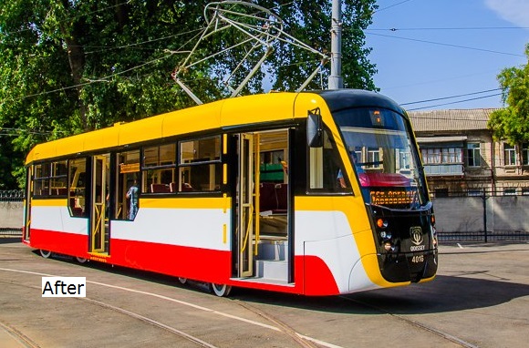 Modernisation of a GT4 tram